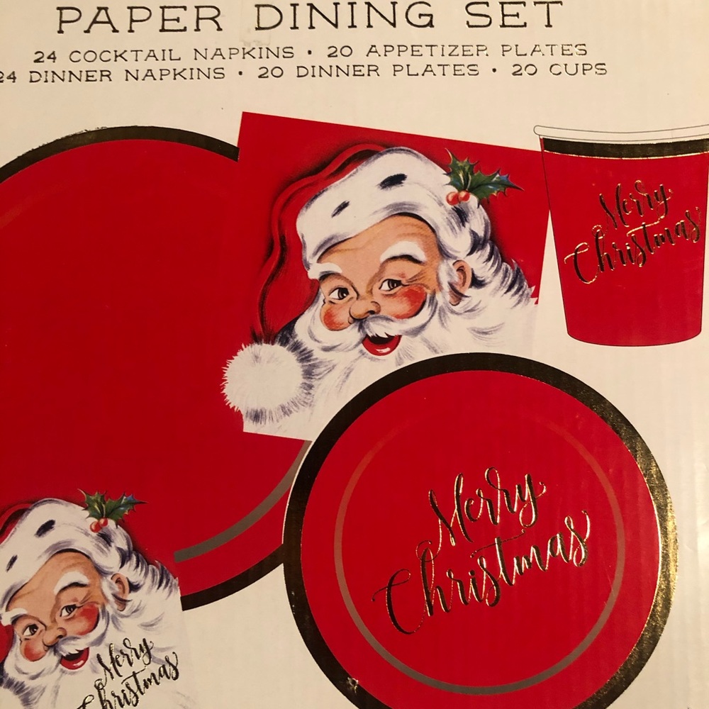 Santa Paper Dining Set - Picture 2 of 8